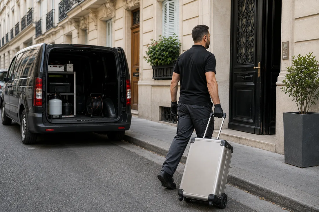 Véhicule d'intervention banalisé, sans aucune signalétique