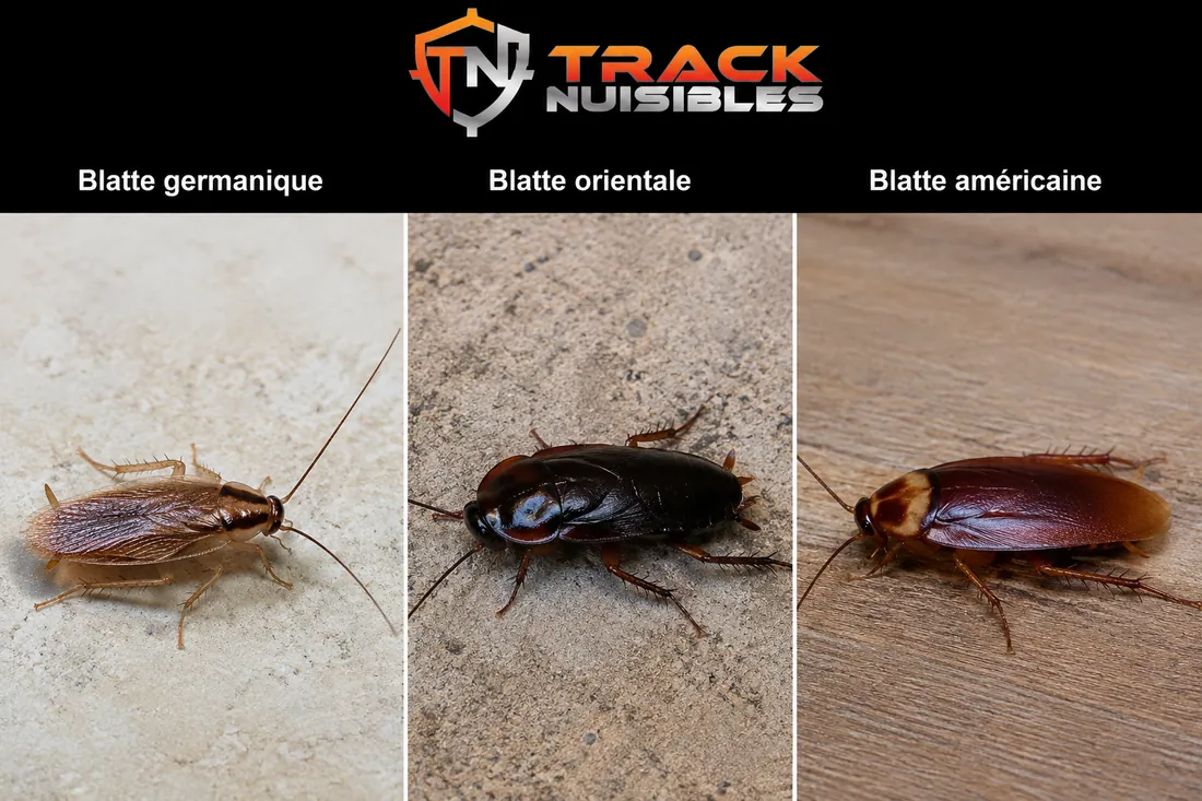 Cafard (blatte germanique) en gros plan