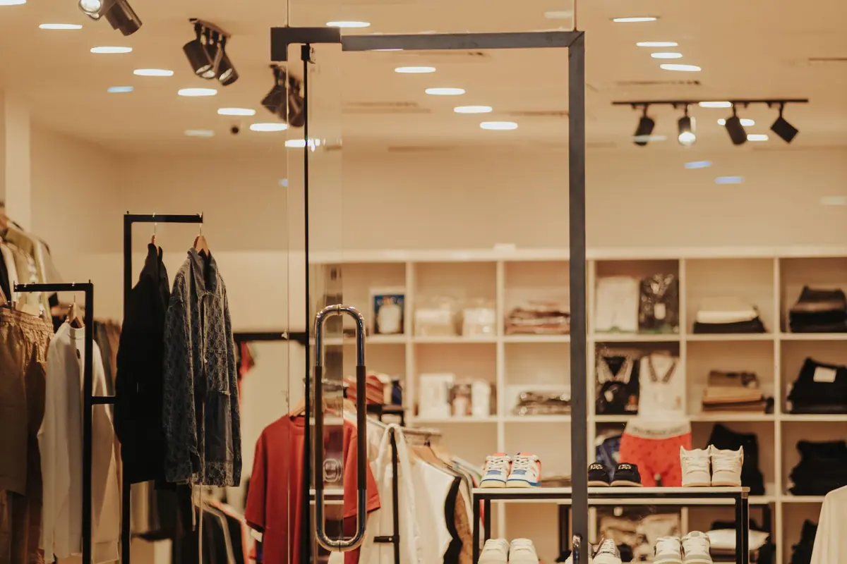 Intérieur d'une boutique, commerce de détail